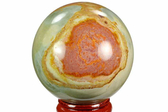 Polished Polychrome Jasper Sphere - Madagascar #124149